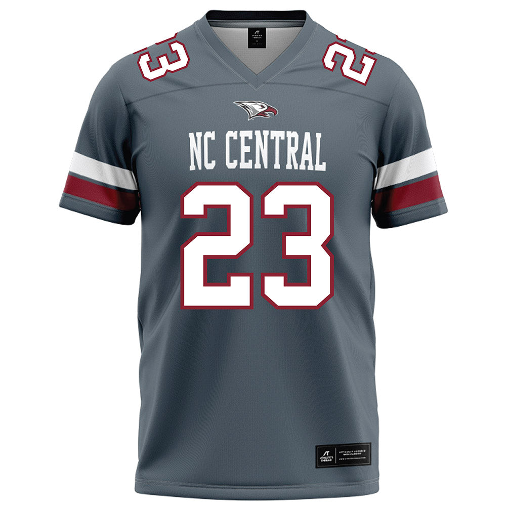 NCCU - NCAA Football : Jovon Wright - Grey Football Jersey-0