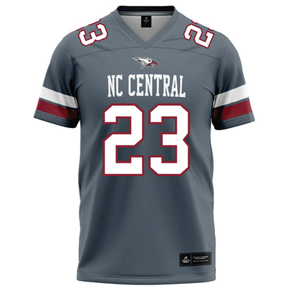 NCCU - NCAA Football : Jovon Wright - Grey Football Jersey-0