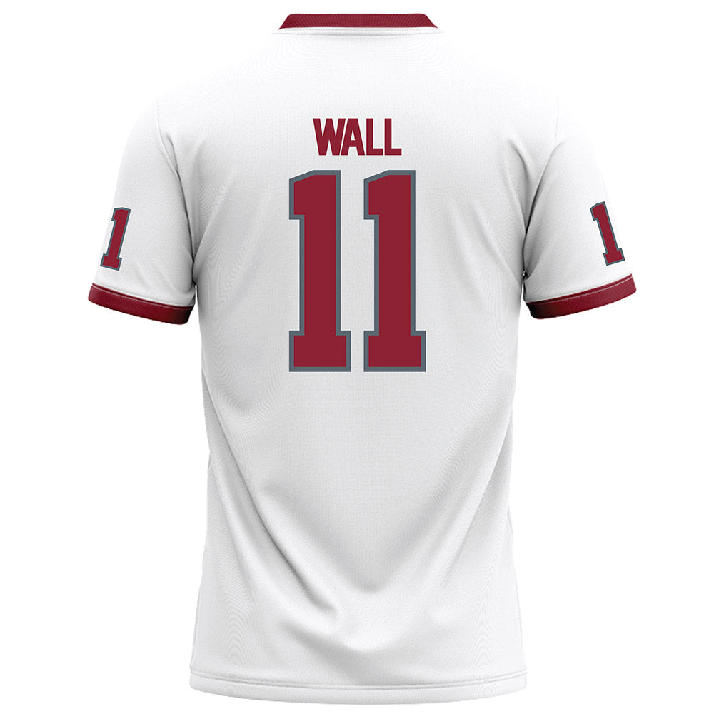 NCCU - NCAA Football : Mehki Wall - White Football Jersey-1