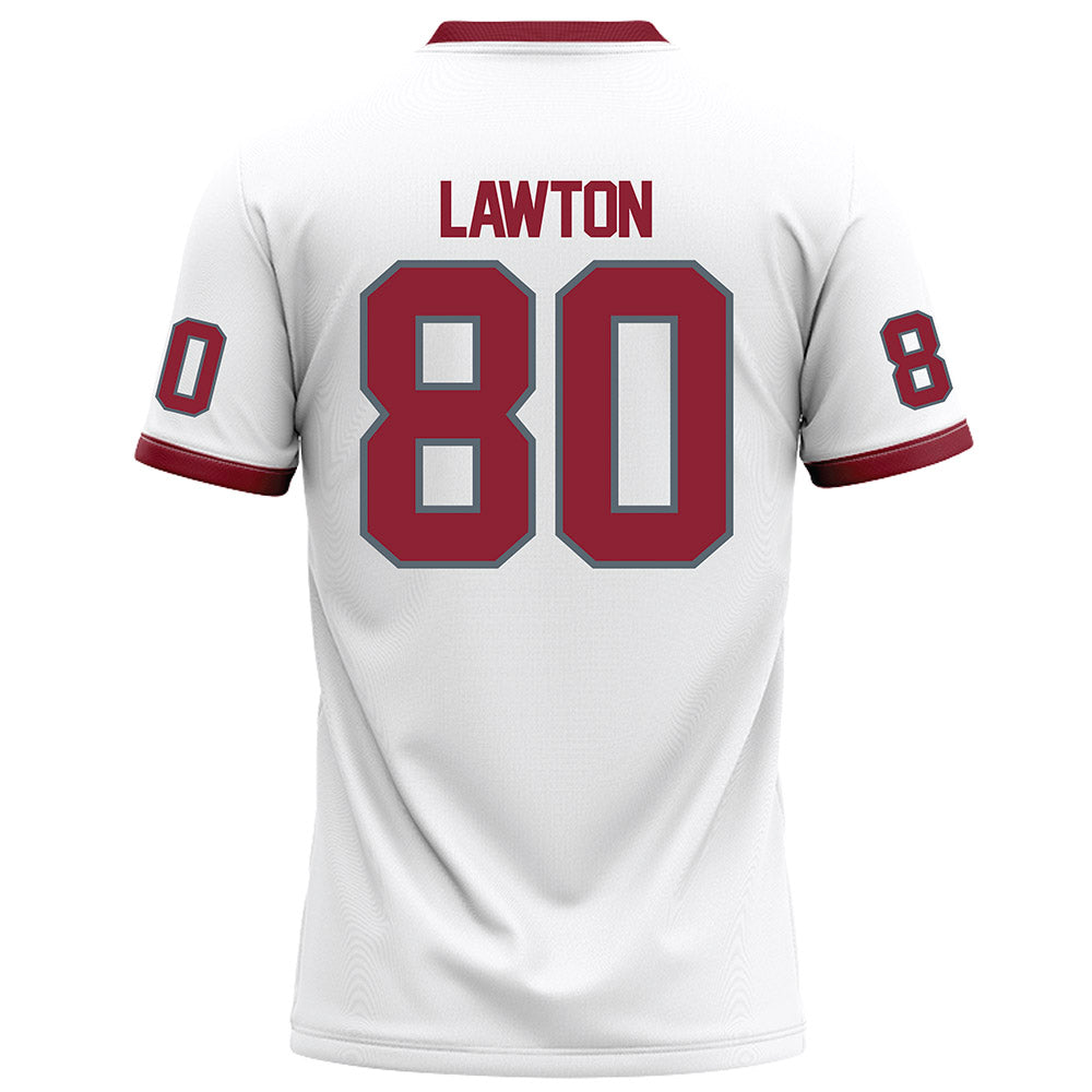 NCCU - NCAA Football : Gerald Lawton - White Football Jersey-1