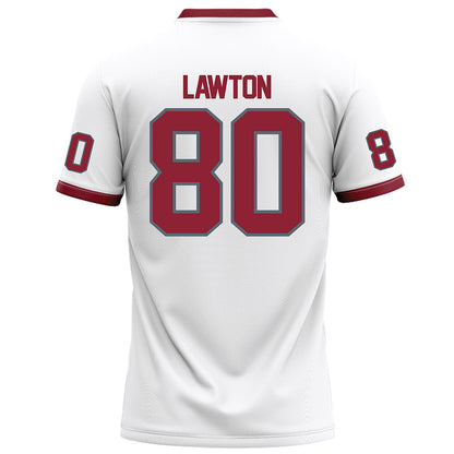 NCCU - NCAA Football : Gerald Lawton - White Football Jersey-1