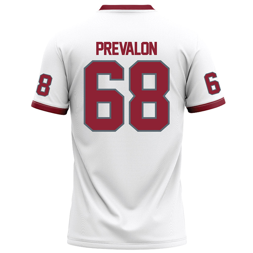 NCCU - NCAA Football : Anthony Prevalon - White Football Jersey-1