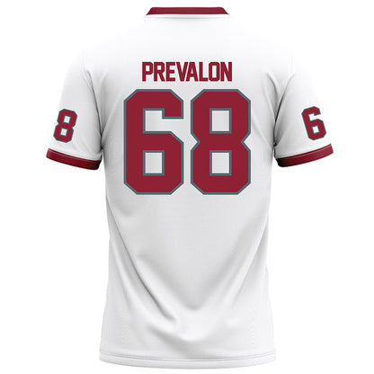NCCU - NCAA Football : Anthony Prevalon - White Football Jersey-1