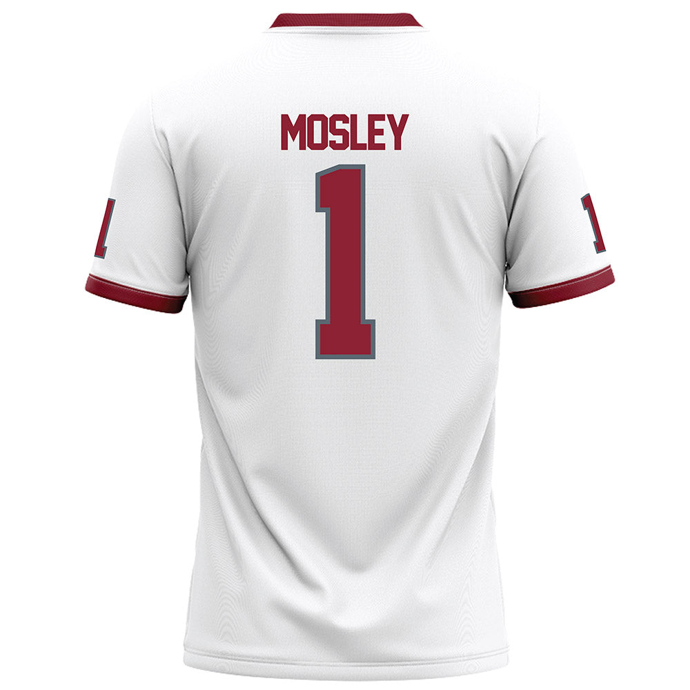 NCCU - NCAA Football : Chris Mosley - White Football Jersey-1