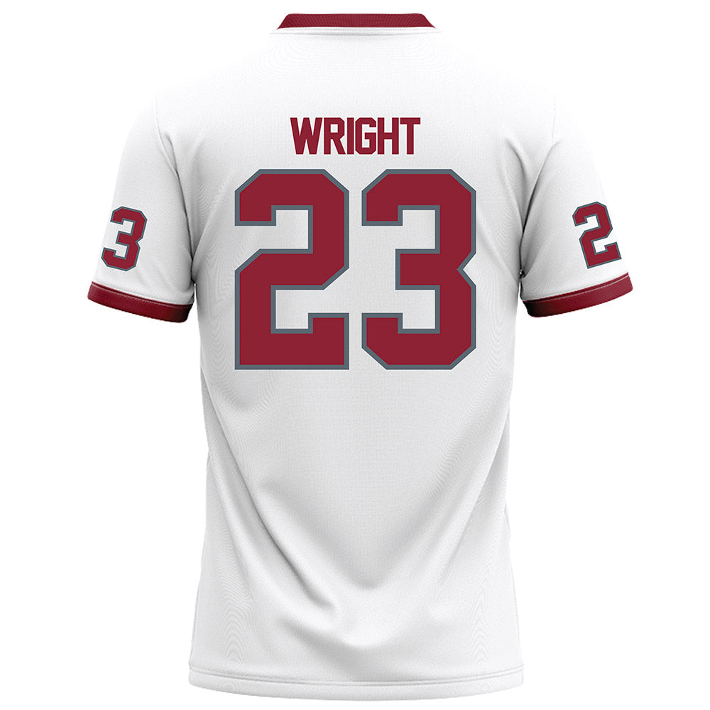 NCCU - NCAA Football : Jovon Wright - White Football Jersey-1
