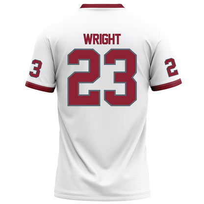 NCCU - NCAA Football : Jovon Wright - White Football Jersey-1