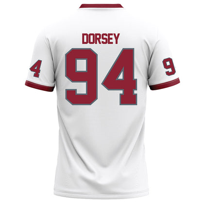 NCCU - NCAA Football : Gary Dorsey - White Football Jersey-1