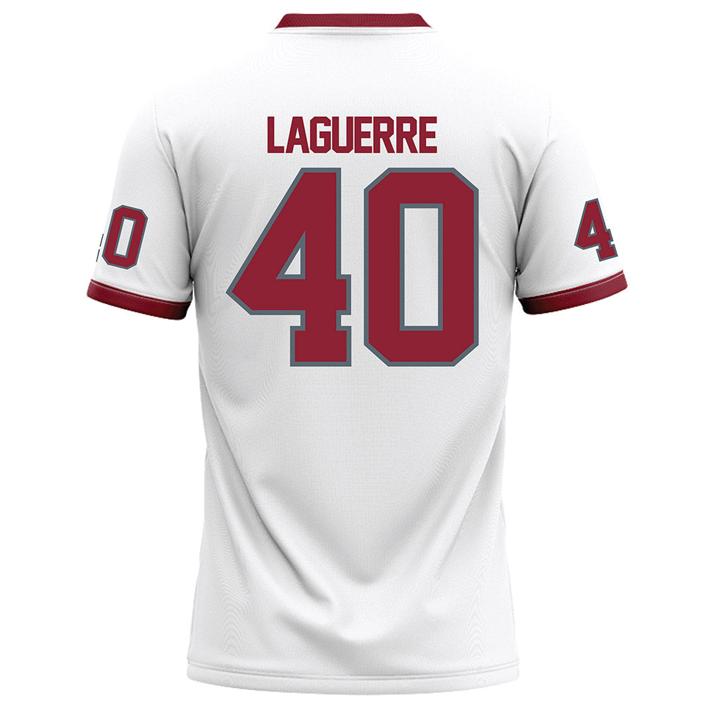 NCCU - NCAA Football : Jeremiah Laguerre - White Football Jersey-1