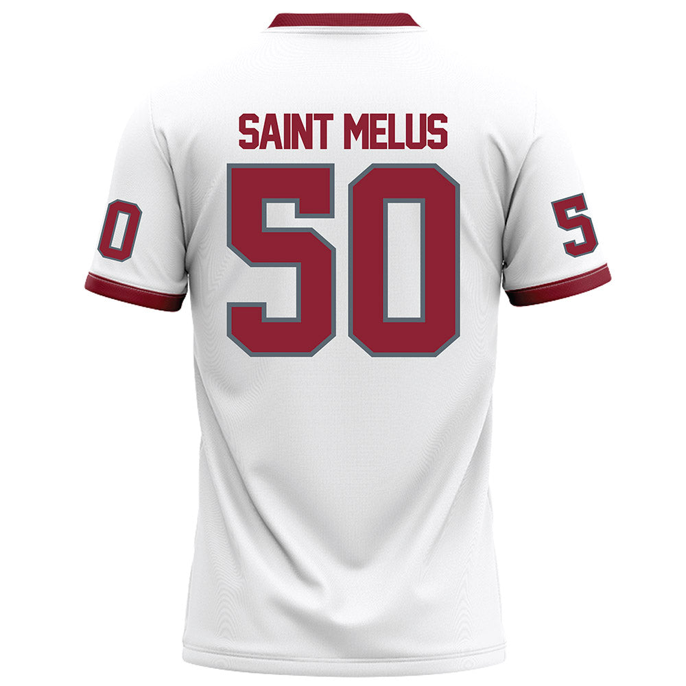 NCCU - NCAA Football : Holly Saint Melus - White Football Jersey-1