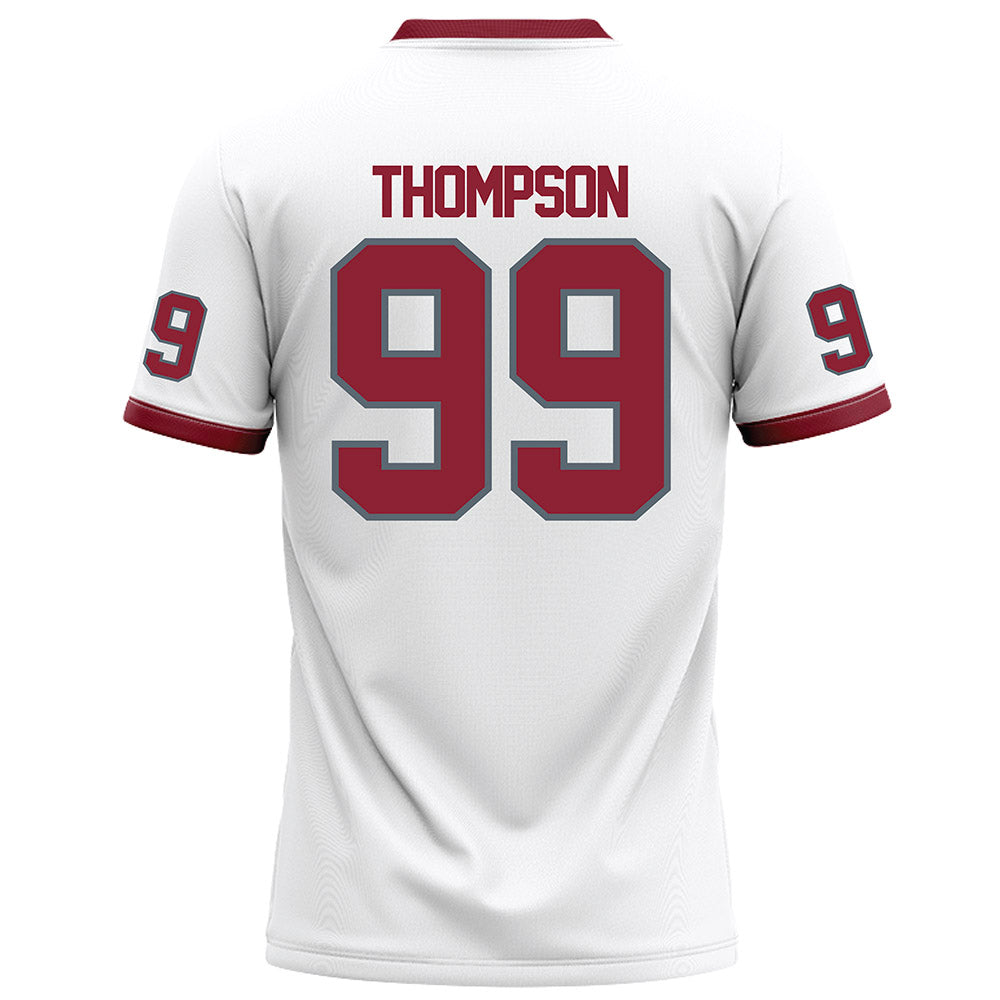 NCCU - NCAA Football : Khareem Thompson - White Football Jersey-1