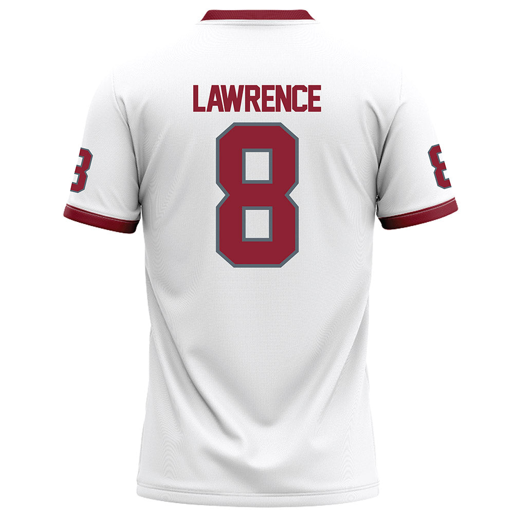NCCU - NCAA Football : Plez Lawrence - White Football Jersey-1