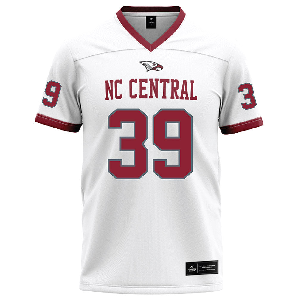 NCCU - NCAA Football : Rodney Lesane - White Football Jersey-0