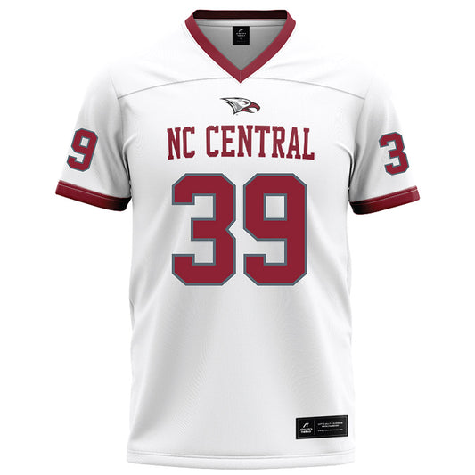 NCCU - NCAA Football : Rodney Lesane - White Football Jersey-0