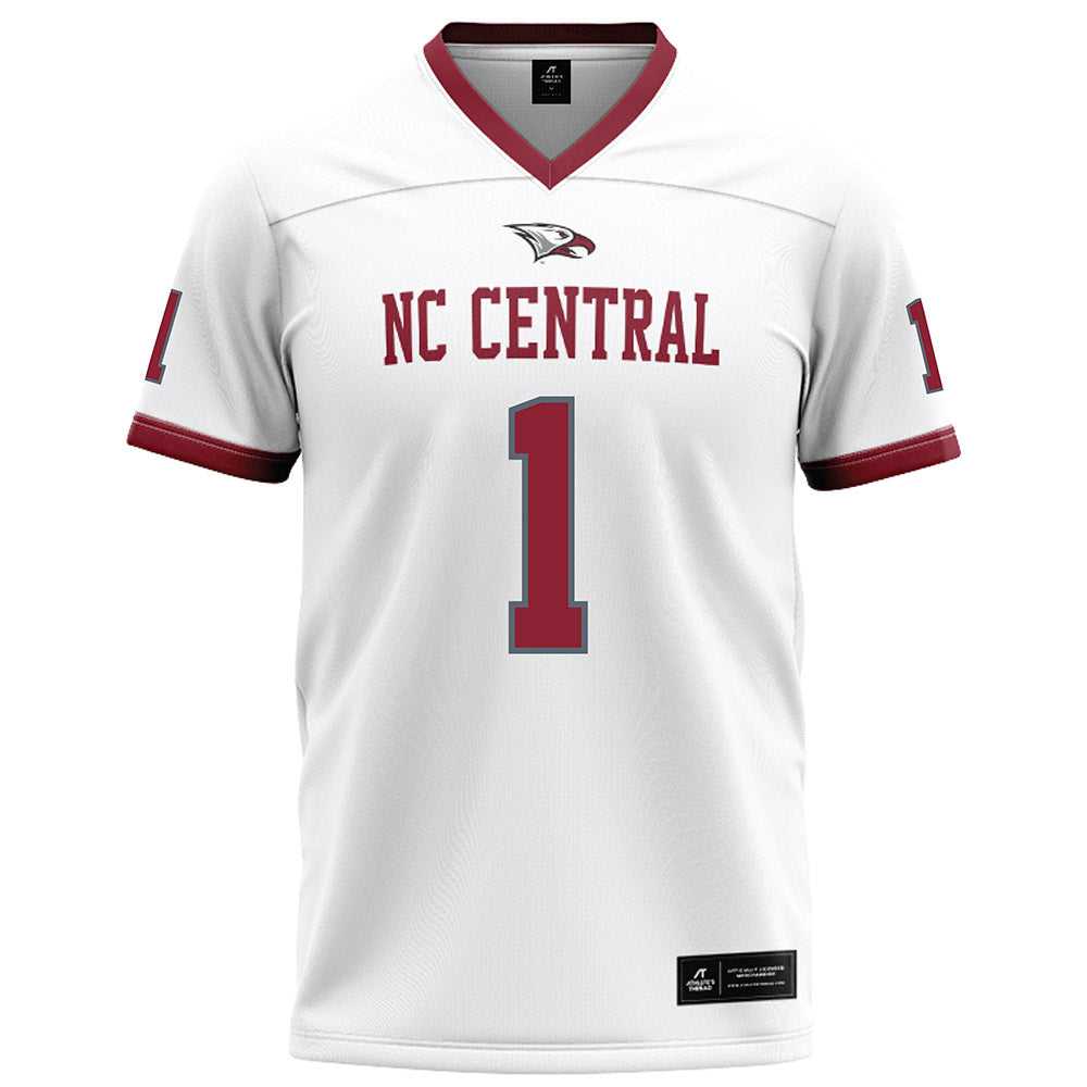 NCCU - NCAA Football : Chris Mosley - White Football Jersey-0