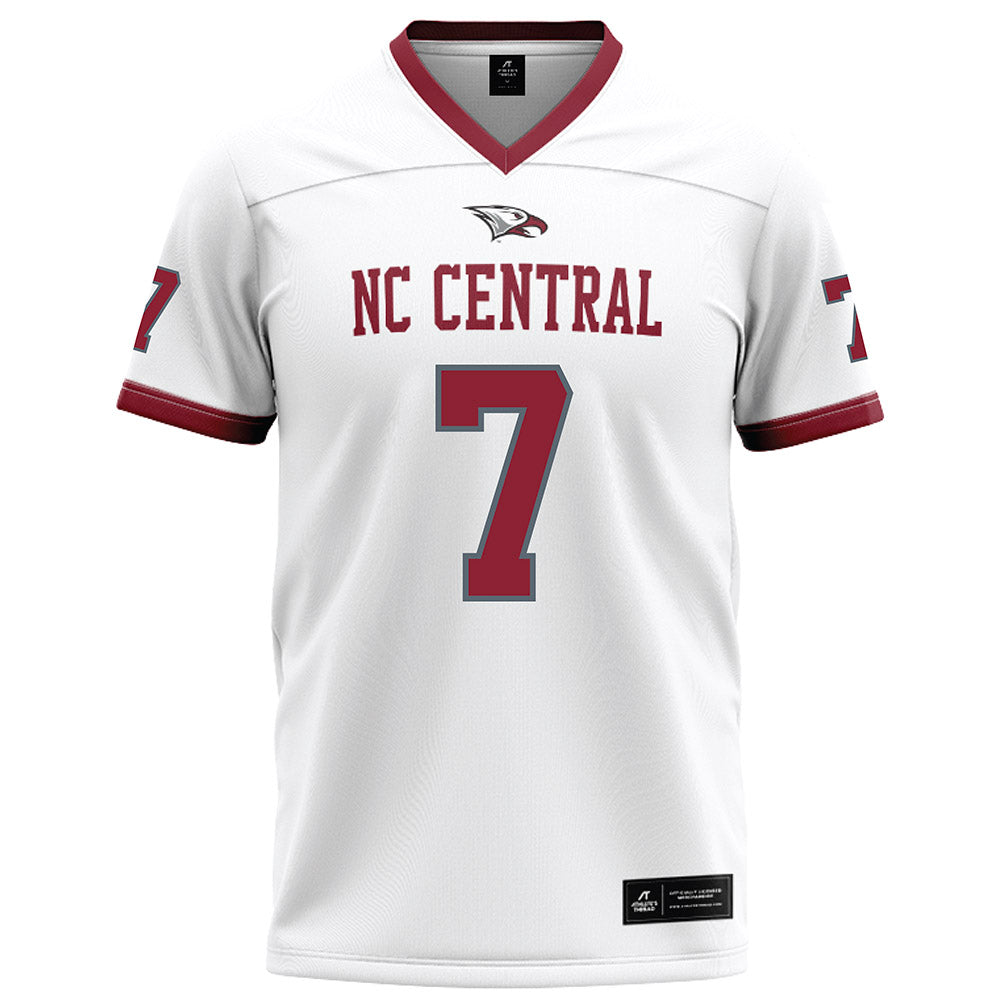 NCCU - NCAA Football : Chanston Crosby - White Football Jersey-0