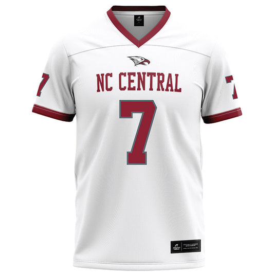 NCCU - NCAA Football : Chanston Crosby - White Football Jersey-0