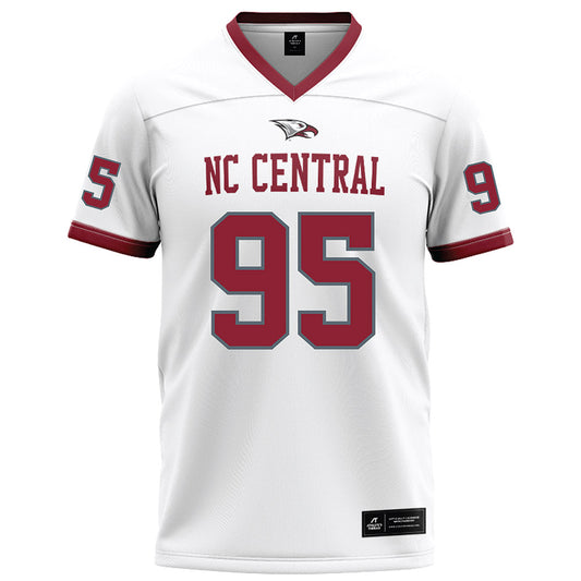 NCCU - NCAA Football : Elijah Clark - White Football Jersey-0