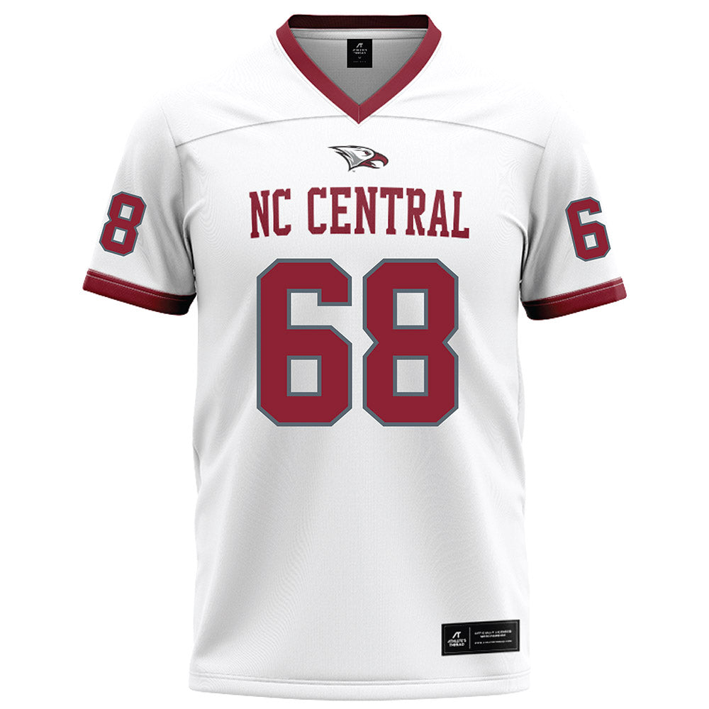 NCCU - NCAA Football : Anthony Prevalon - White Football Jersey-0