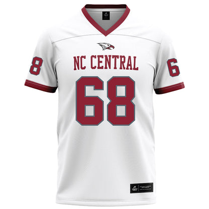 NCCU - NCAA Football : Anthony Prevalon - White Football Jersey-0