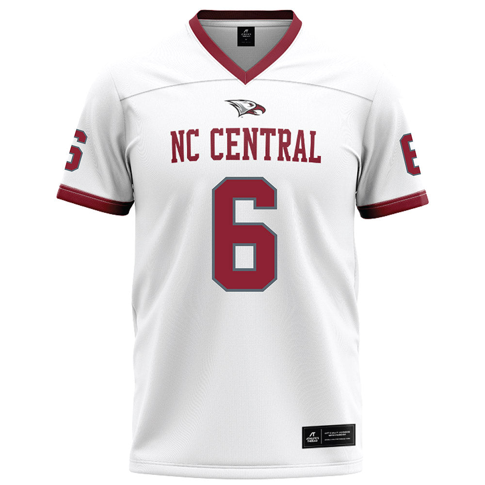 NCCU - NCAA Football : Jakarri Martin - White Football Jersey-0