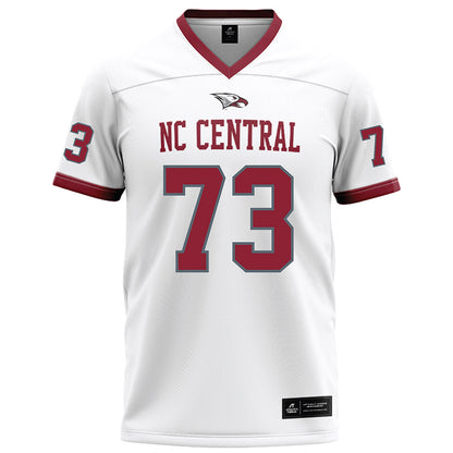NCCU - NCAA Football : Marcus Smith - White Football Jersey-0