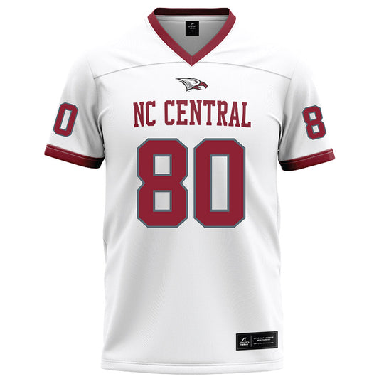 NCCU - NCAA Football : Gerald Lawton - White Football Jersey-0