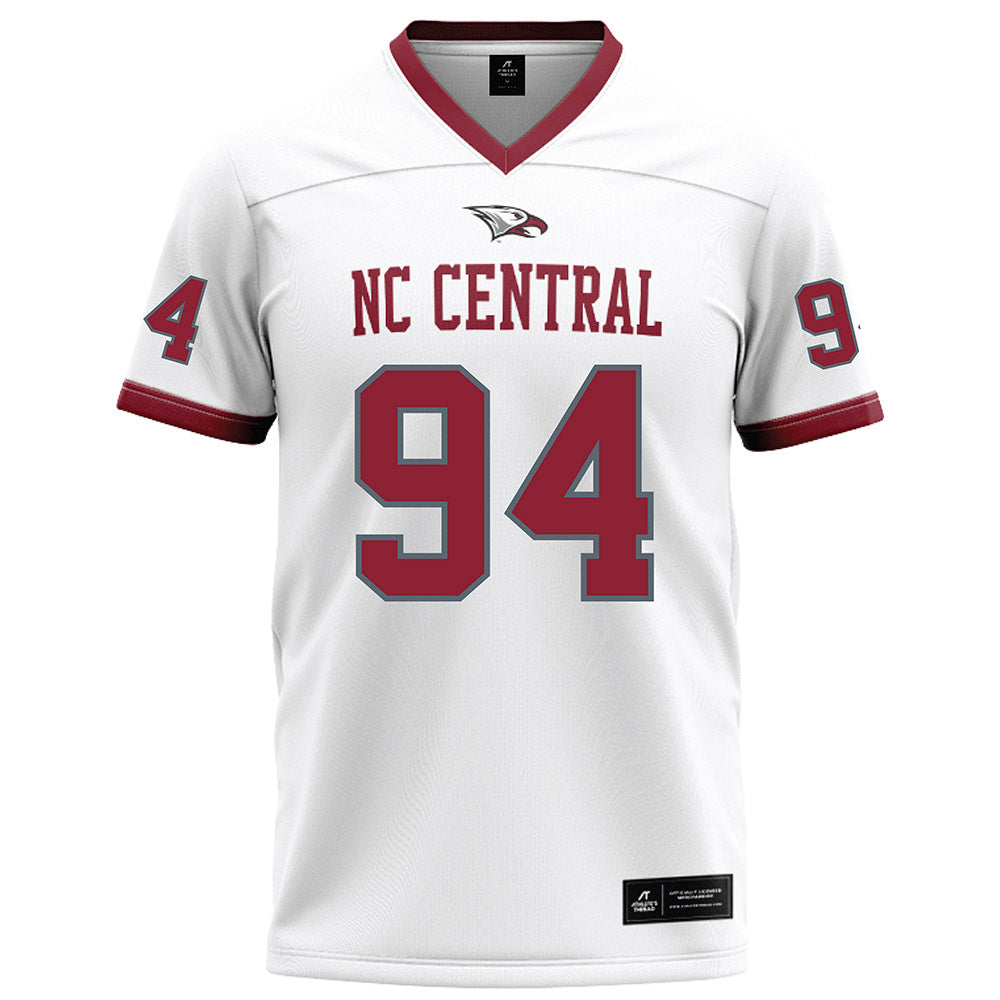 NCCU - NCAA Football : Gary Dorsey - White Football Jersey-0