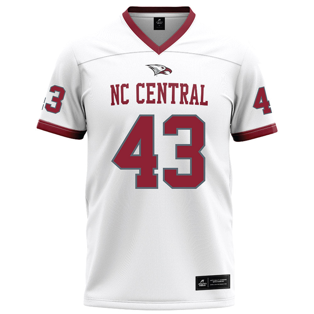 NCCU - NCAA Football : Emmanuel Hill - White Football Jersey-0