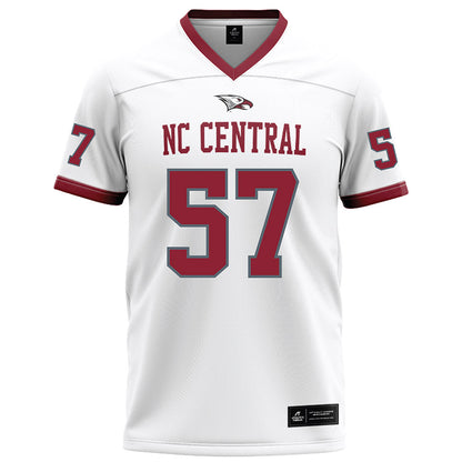 NCCU - NCAA Football : MJ Campbell - White Football Jersey-0