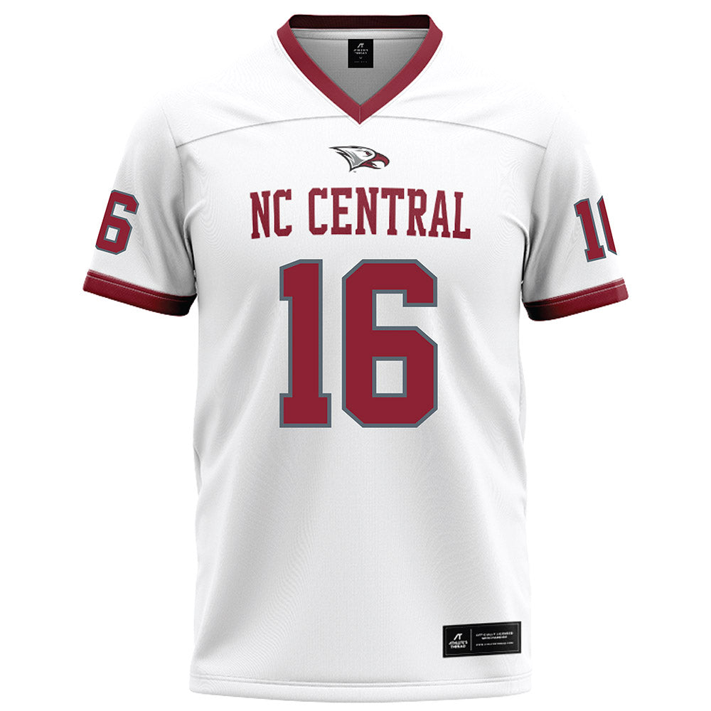 NCCU - NCAA Football : Zarion Walters - White Football Jersey-0
