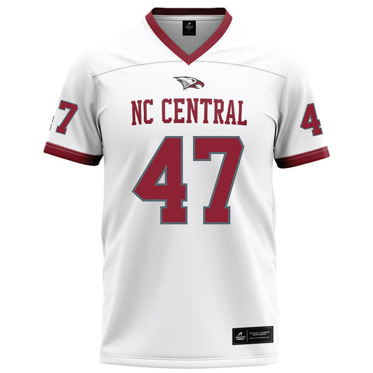 NCCU - NCAA Football : Darryl Veal Jr - White Football Jersey-0