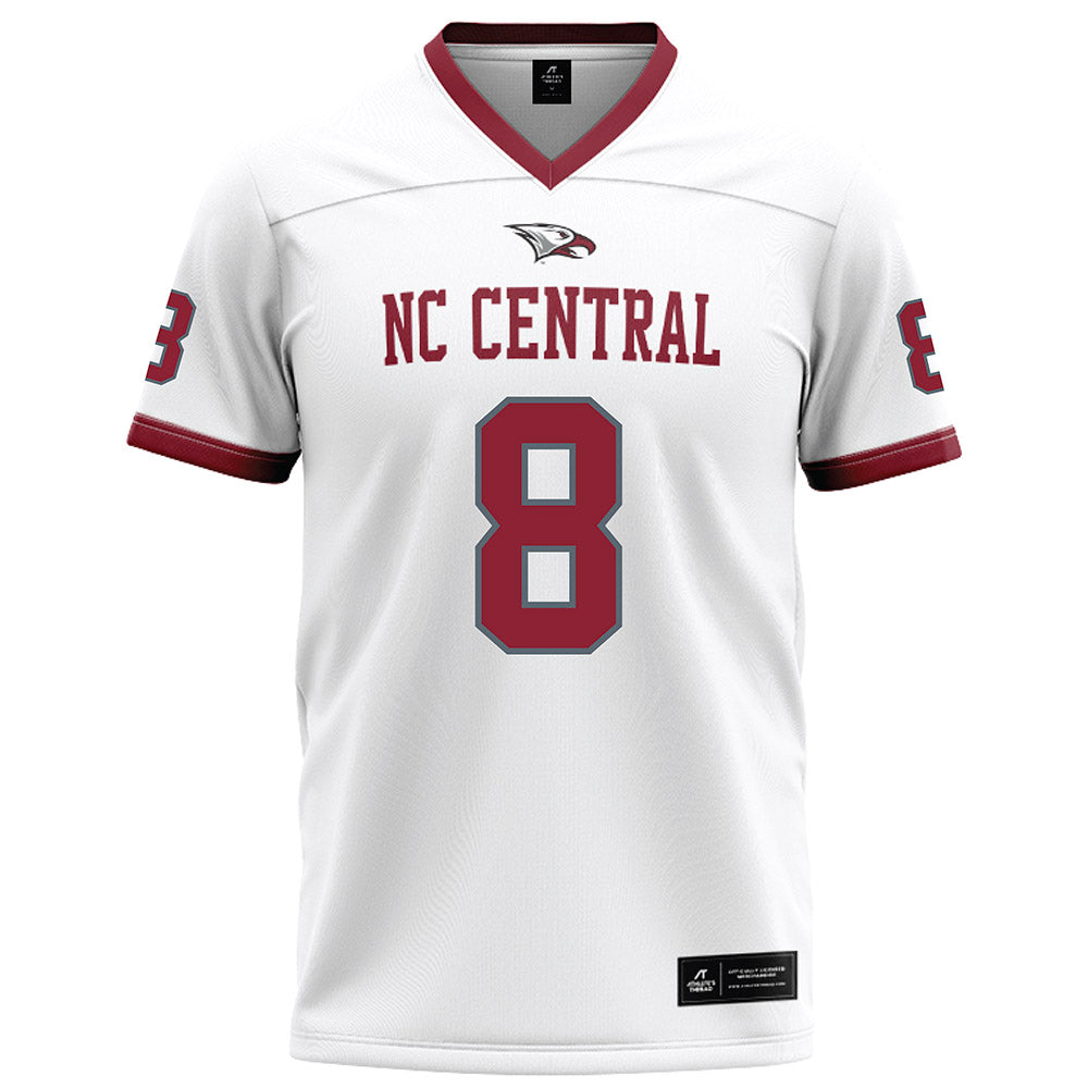 NCCU - NCAA Football : Plez Lawrence - White Football Jersey-0