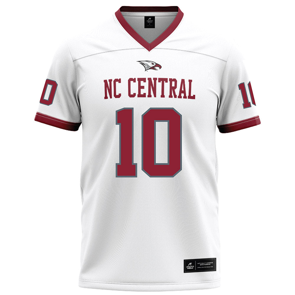 NCCU - NCAA Football : Joshua Jones - White Football Jersey-0