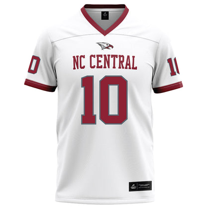 NCCU - NCAA Football : Joshua Jones - White Football Jersey-0