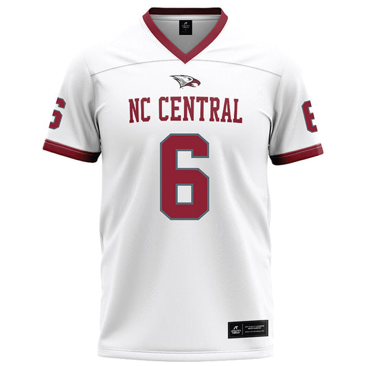 NCCU - NCAA Football : Jakarri Martin - White Football Jersey-0