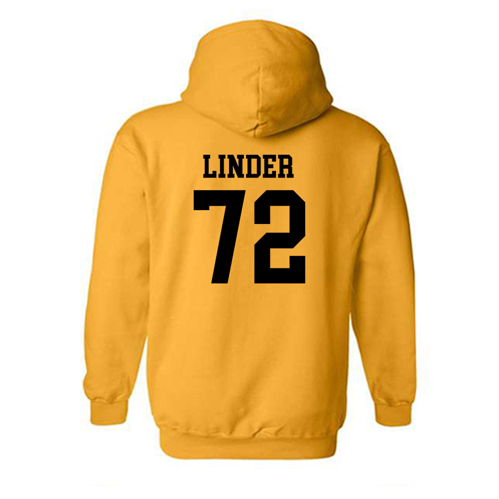 Iowa - NCAA Football : Owen Linder - Classic Shersey Hooded Sweatshirt-1