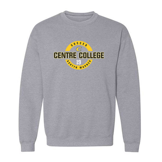 Centre College - NCAA Women's Soccer : Ashtyn Warner - Classic Fashion Shersey Crewneck Sweatshirt-0