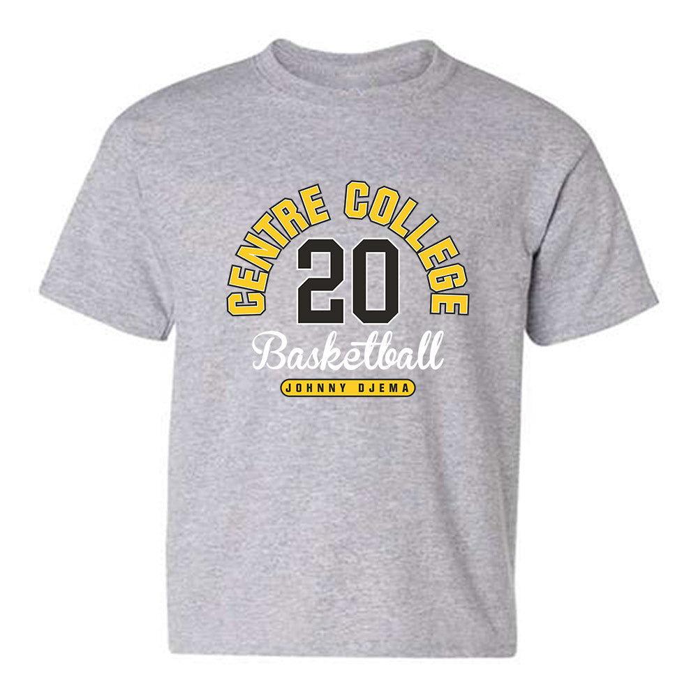 Centre College - NCAA Men's Basketball : Johnny Djema - Classic Fashion Shersey Youth T-Shirt-0