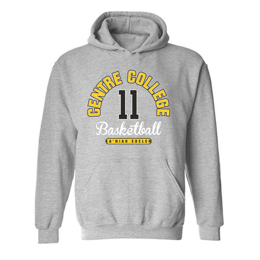 Centre College - NCAA Women's Basketball : Ka'Niah Edelen - Classic Fashion Shersey Hooded Sweatshirt-0