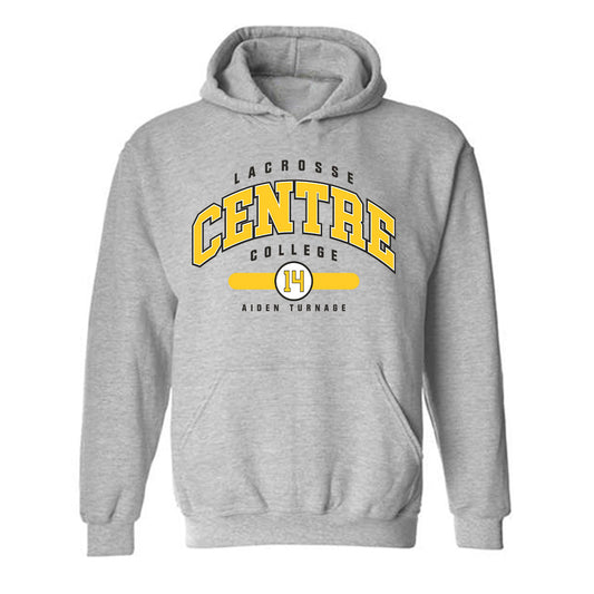 Centre College - NCAA Men's Lacrosse : Aiden Turnage - Classic Fashion Shersey Hooded Sweatshirt-0