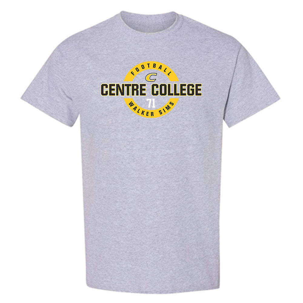 Centre College - NCAA Football : Walker Sims - Classic Fashion Shersey T-Shirt-0