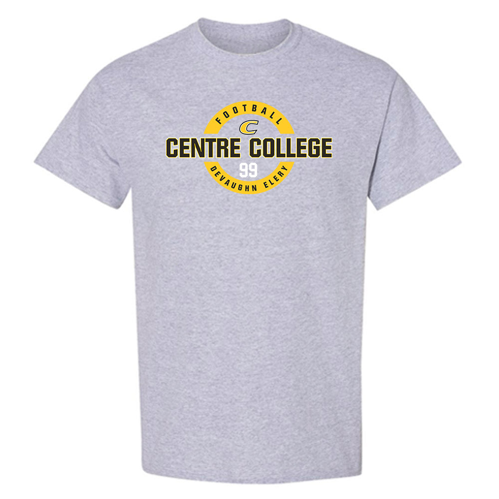 Centre College - NCAA Football : DeVaughn Elery - Classic Fashion Shersey T-Shirt-0