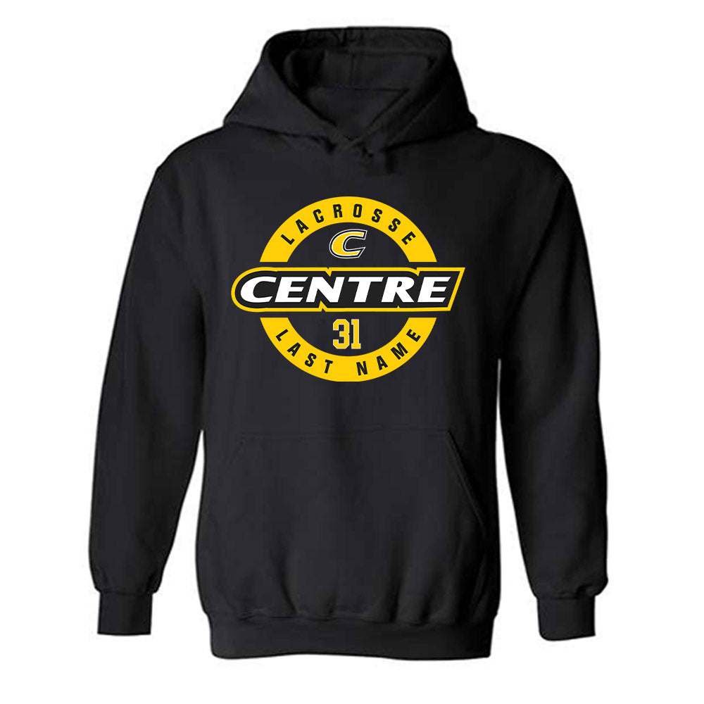 Centre College - NCAA Men's Lacrosse : Sims Anderson - Classic Fashion Shersey Hooded Sweatshirt-0