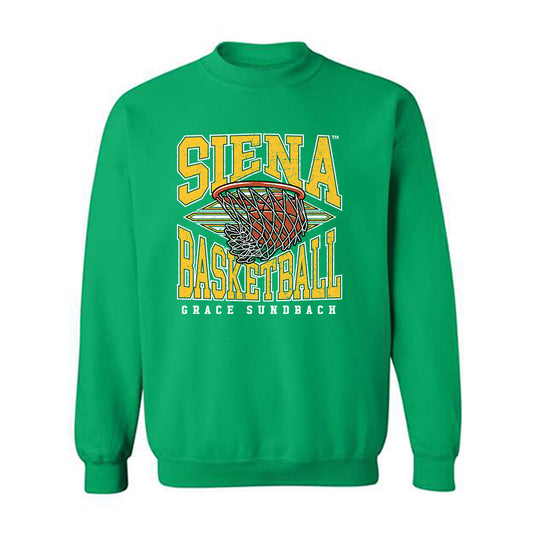 Siena - NCAA Women's Basketball : Grace Sundback - Classic Fashion Shersey Crewneck Sweatshirt-0