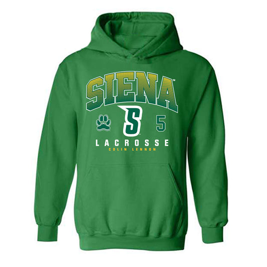 Siena - NCAA Men's Lacrosse : Colin Lennon - Classic Fashion Shersey Hooded Sweatshirt-0