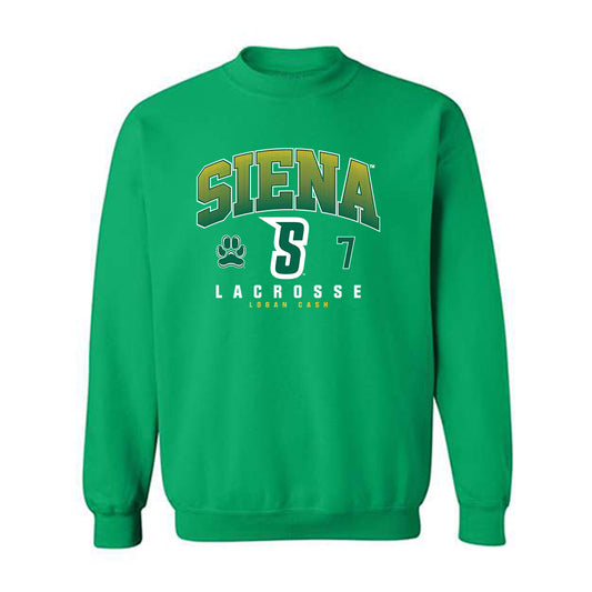 Siena - NCAA Men's Lacrosse : Logan Cash - Classic Fashion Shersey Crewneck Sweatshirt-0