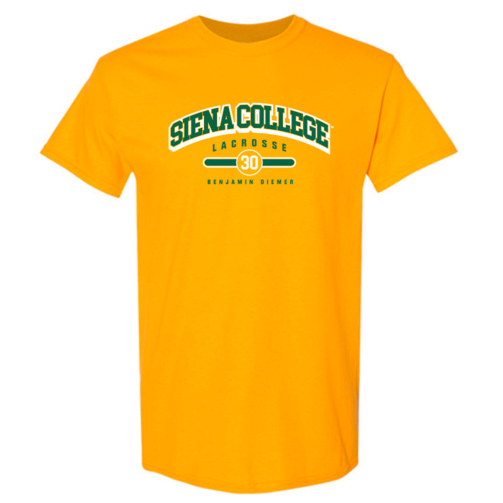 Siena - NCAA Men's Lacrosse : Benjamin Diemer - Classic Fashion Shersey T-Shirt-0