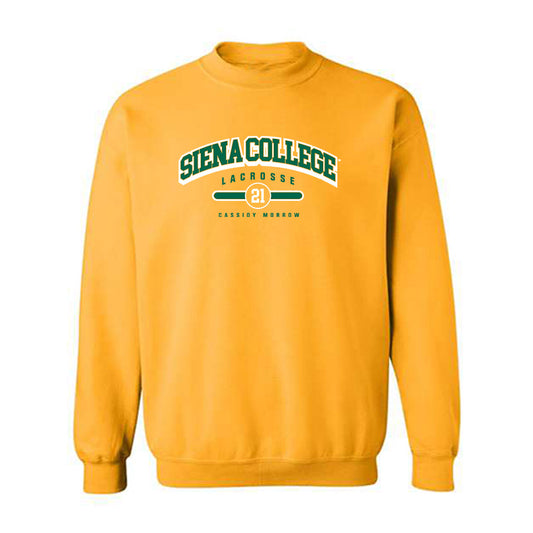 Siena - NCAA Women's Lacrosse : Cassidy Morrow - Classic Fashion Shersey Crewneck Sweatshirt-0