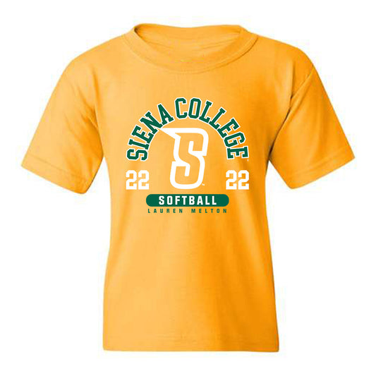 Siena - NCAA Softball : Lauren Melton - Classic Fashion Shersey Youth T-Shirt