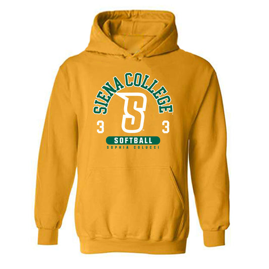 Siena - NCAA Softball : Sophia Colucci - Classic Fashion Shersey Hooded Sweatshirt-0